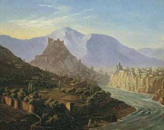 Mikhail Lermontov painting of Tiflis.