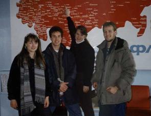 photo of USSR map and team that took Gulag photos