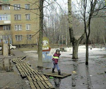 Spring thaw in Butovo